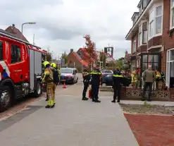 Motor van afzuiginstallatie vat vlam