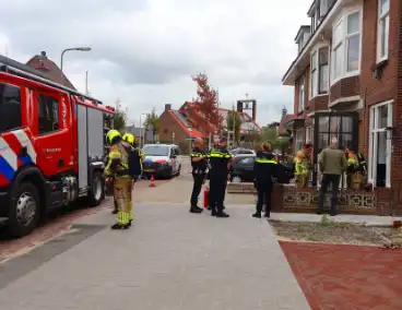 Motor van afzuiginstallatie vat vlam