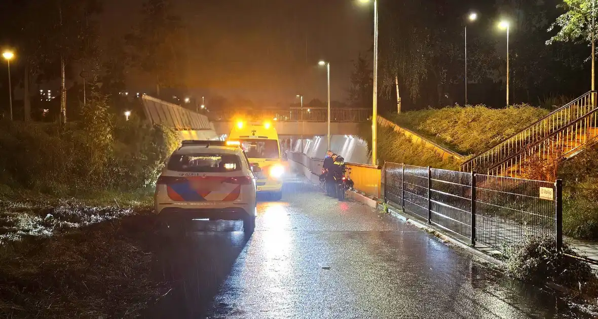 Fietser gewond na val in fietstunnel - Foto 1