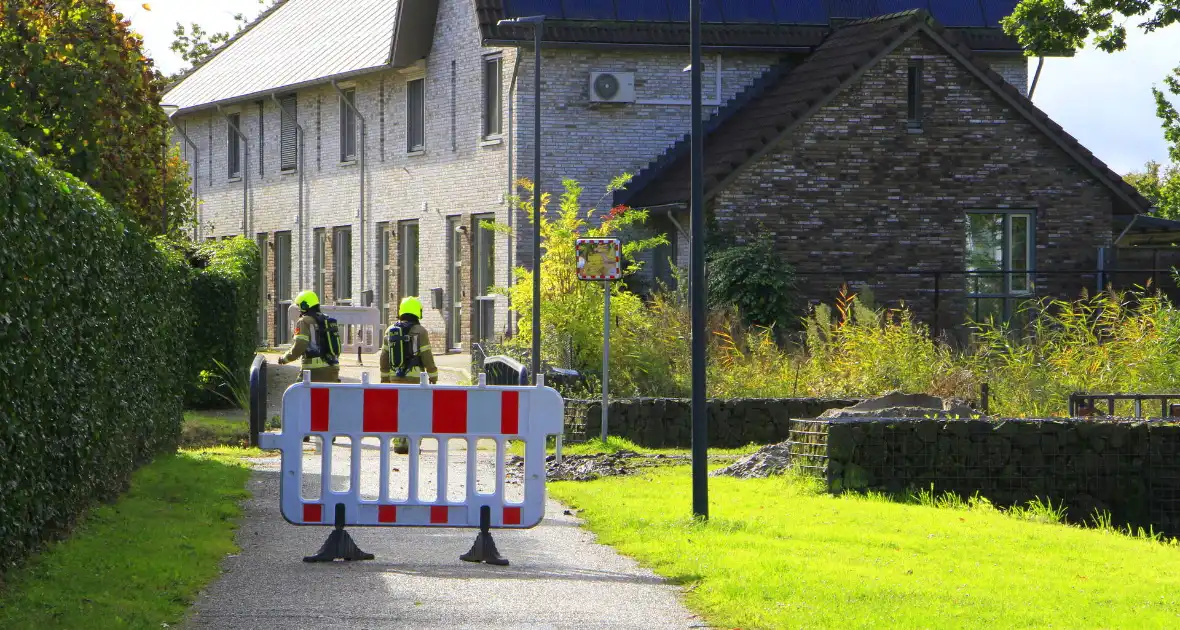 Straat is afgezet door gaslekkage - Foto 3