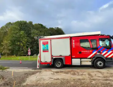 Brandweer ingezet voor buitenbrand bij crematorium