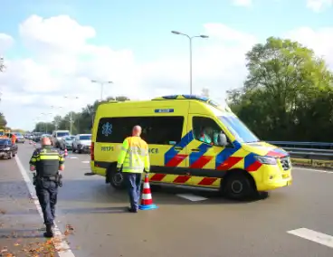 Flinke schade en vertraging na kop-staartaanrijding