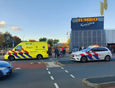 Scooterrijder gewond bij aanrijding met fietser