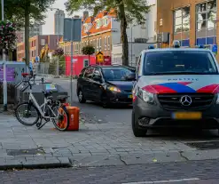 Fietsbezorger in botsing met automobilist