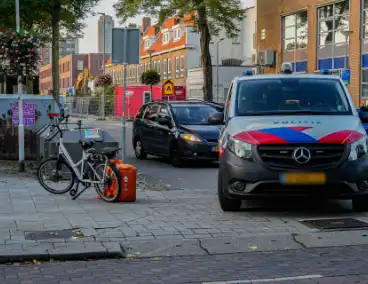 Fietsbezorger in botsing met automobilist