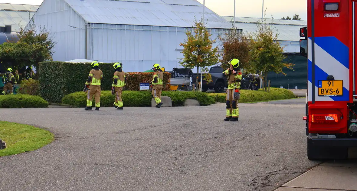 Brandweer ingezet voor gaslekkage bij kas