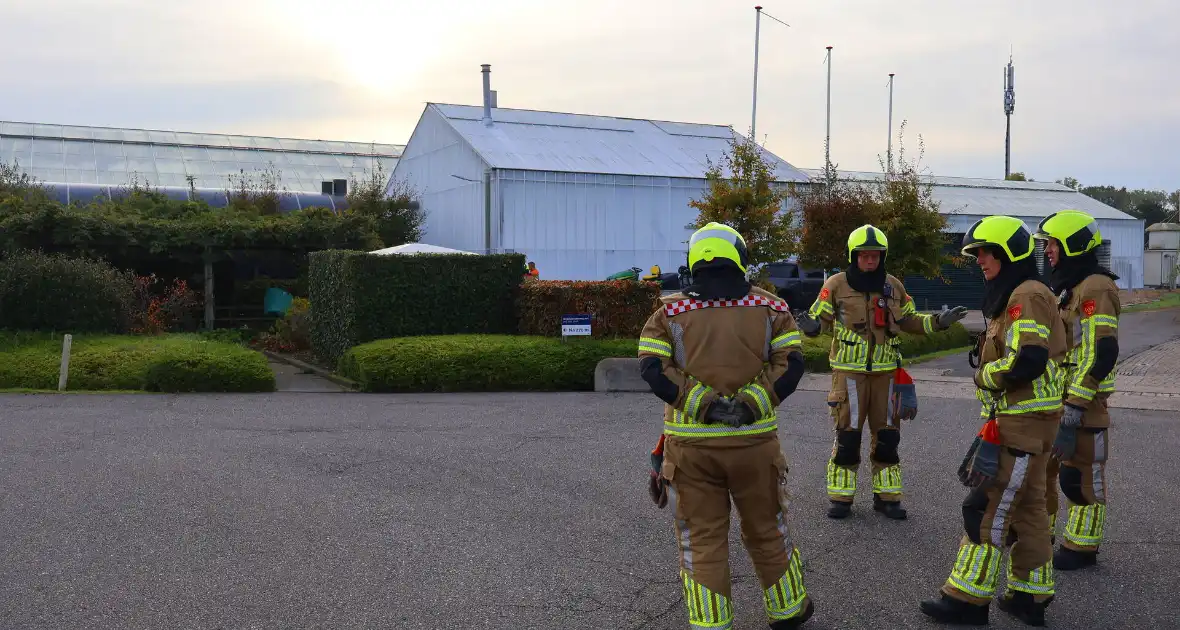 Brandweer ingezet voor gaslekkage bij kas - Foto 1