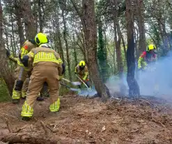 Brandweer grijpt in bij brandstichting in bos