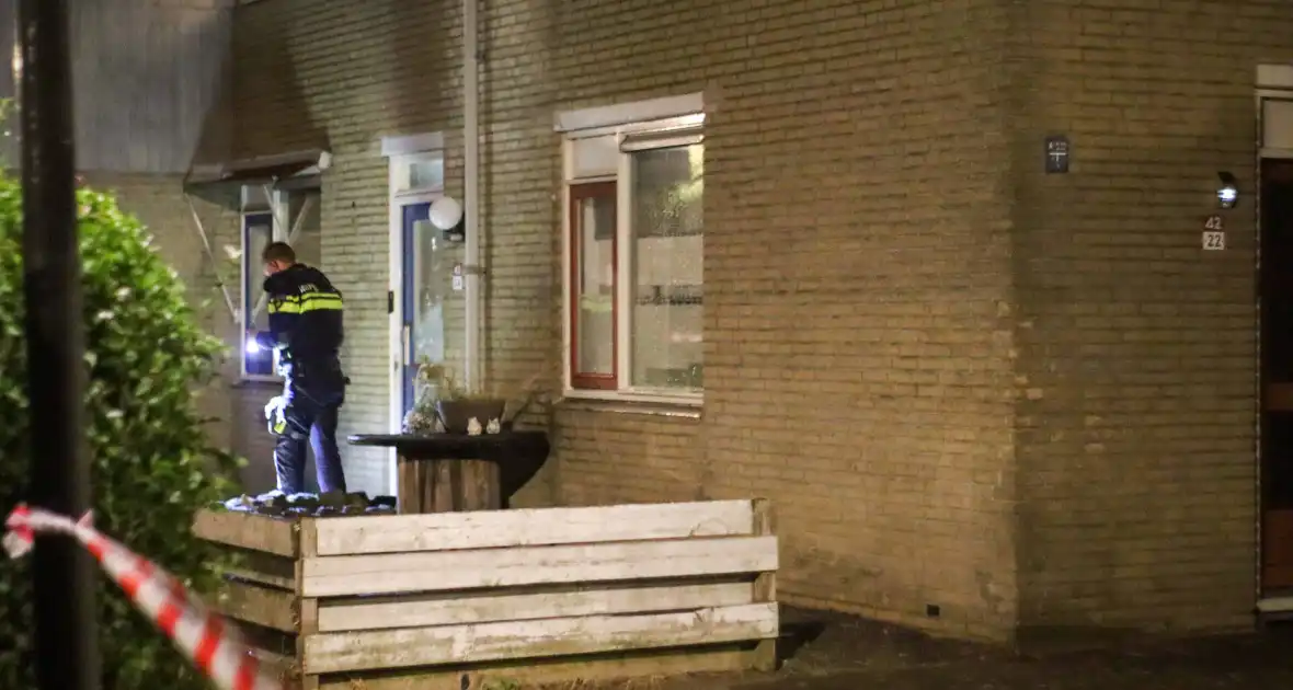 Politie onderzoek naar aanleiding van explosie