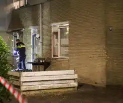 Politie onderzoek naar aanleiding van explosie