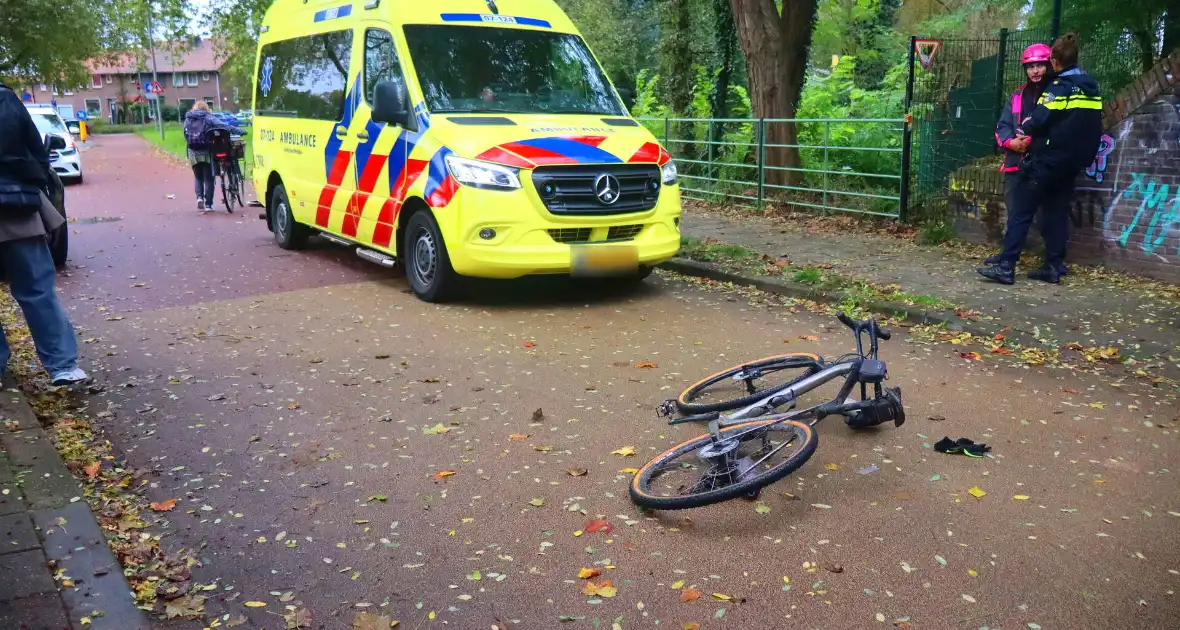 Fatbiker en wielrenner komen met elkaar in botsing