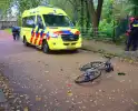 Fatbiker en wielrenner komen met elkaar in botsing