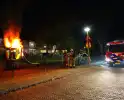 Brandstichting in speeltuin, glijbaan gaat in vlammen op