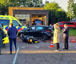 Motorrijder ernstig gewon bij ongeval met auto