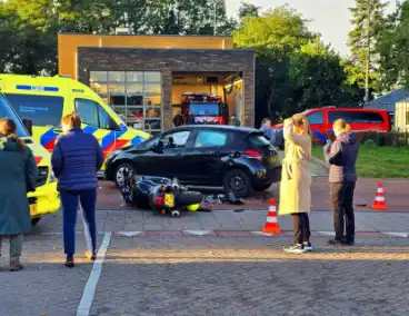 Motorrijder ernstig gewon bij ongeval met auto