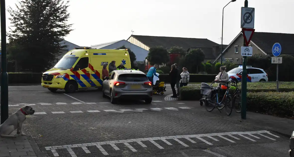 Fietser en auto betrokken bij ongeval