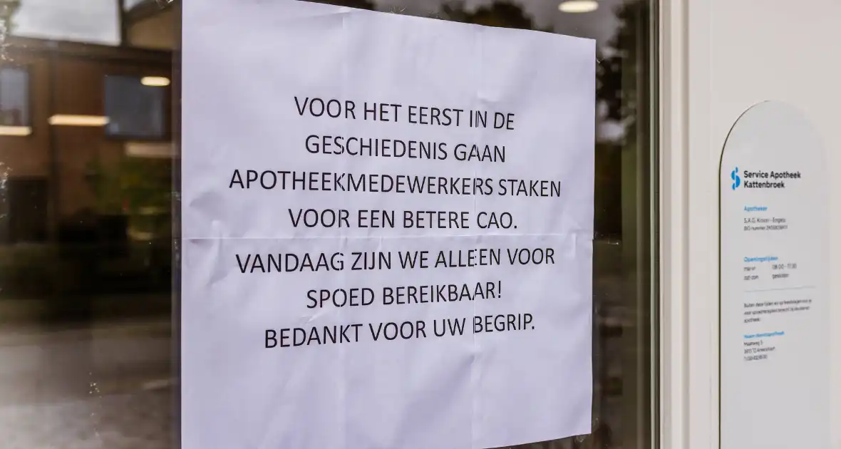 Apotheken hele dag gesloten door regionale protestactie - Foto 8