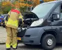 Brand in bestelbus snel onder controle door alertheid bestuurder