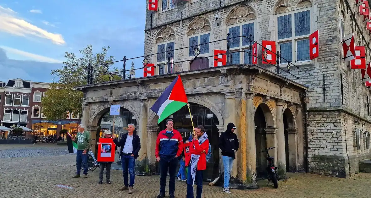 Pro-palestina demonstratie in binnenstad