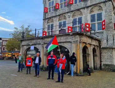 Pro-palestina demonstratie in binnenstad