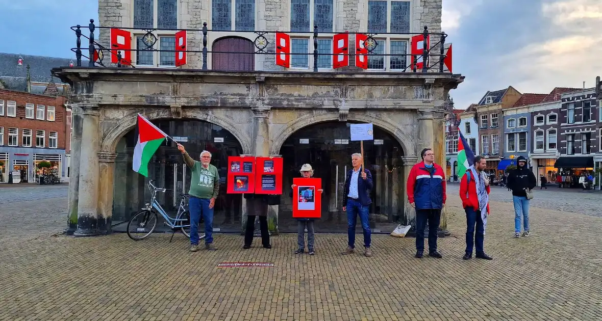 Pro-palestina demonstratie in binnenstad - Foto 3