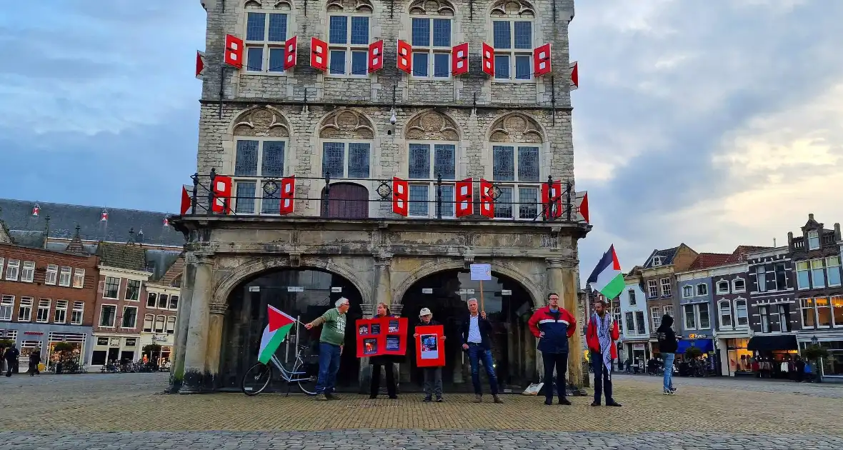 Pro-palestina demonstratie in binnenstad - Foto 4