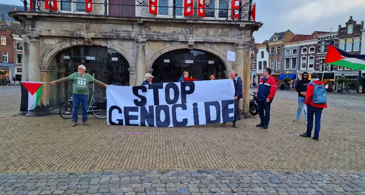 Pro-palestina demonstratie in binnenstad - Foto 5