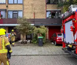 Brand in keuken door pan met olie