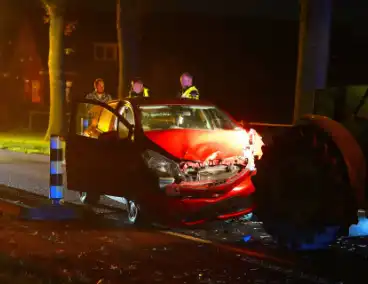 Gewonde bij botsing tussen auto en trekker in Langelo