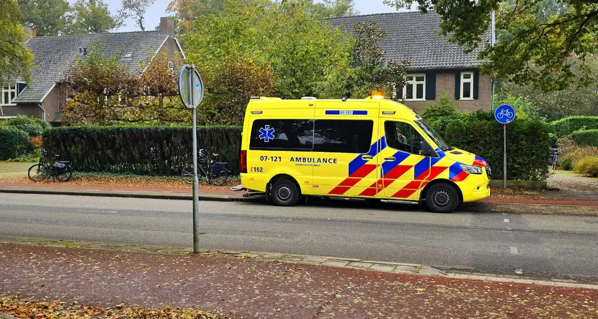 Ongeluk op fietspad door gladde bladeren - Foto 1