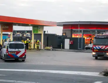 Tankstation afgezet vanwege gaslek bij pomp