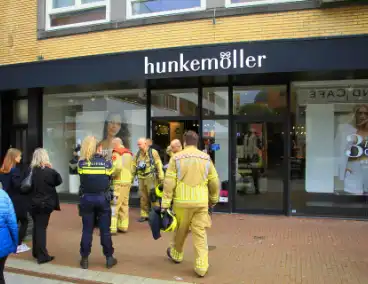 Lingeriewinkel ontruimd wegens gaslucht