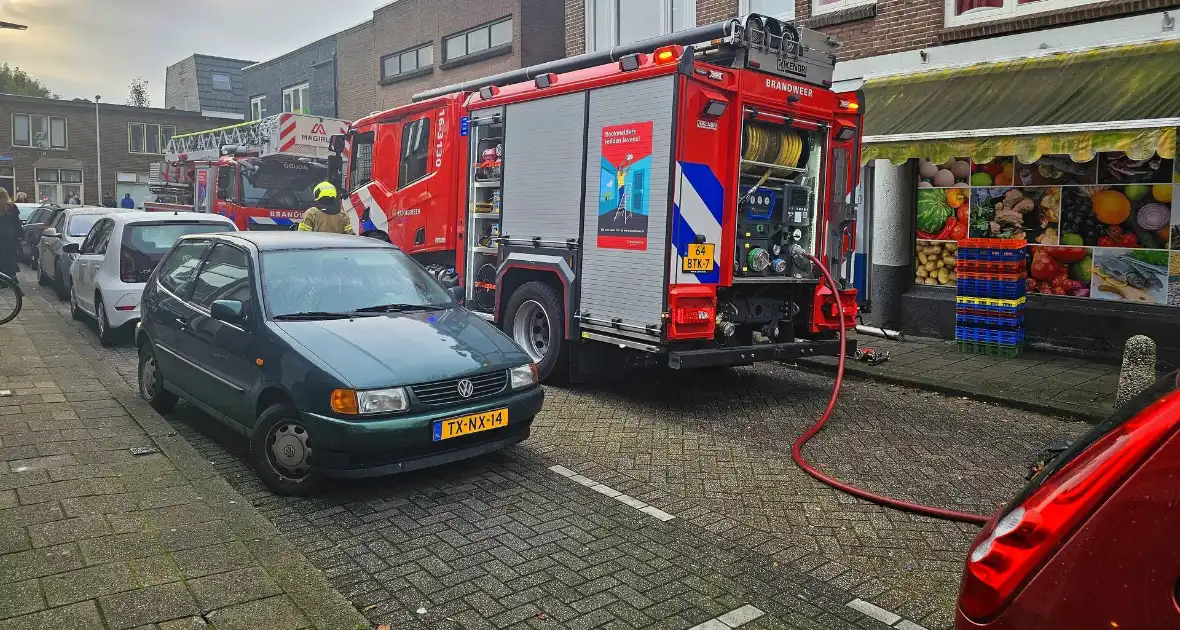 Brandweer forceert deur supermarkt