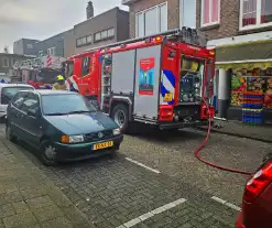 Brandweer forceert deur supermarkt