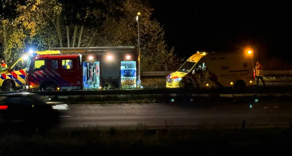 Twee auto's betrokken bij ongeval op snelweg