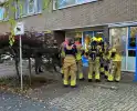 Brandweer verricht metingen in examencentrum