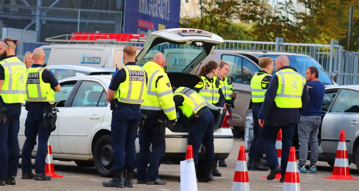 Grote verkeerscontrole in stad