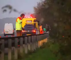 Autobrand blijkt koelvloeistoflekkage