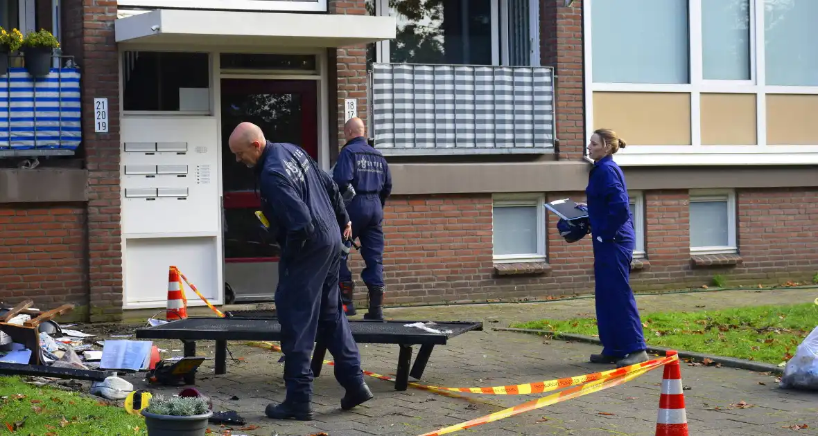 Forensisch onderzoek naar explosie bij flat