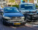 Botsing tussen personenauto en bestelbus