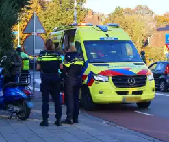 Motorrijder gewond bij botsing met scooter