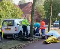 Automobilist en persoon op fatbike met elkaar in botsing