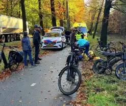 Fatbiker en wielrenner botsen frontaal op elkaar