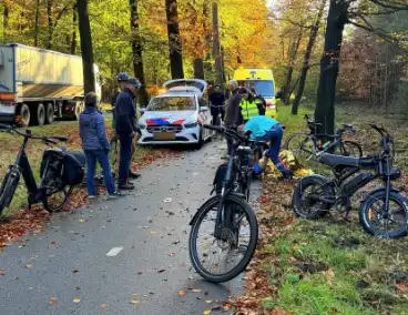 Fatbiker en wielrenner botsen frontaal op elkaar