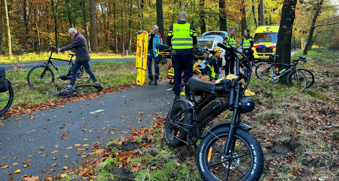 Fatbiker en wielrenner botsen frontaal op elkaar - Foto 1