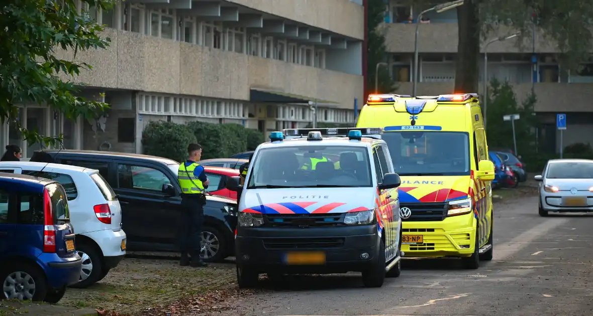 Ambulance controleert automobilist