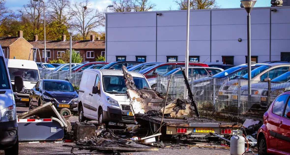 Onderzoek naar brand in bouwkeet - Foto 2