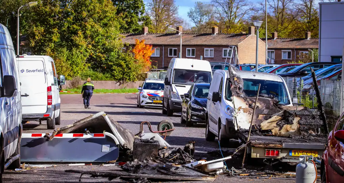 Onderzoek naar brand in bouwkeet - Foto 3