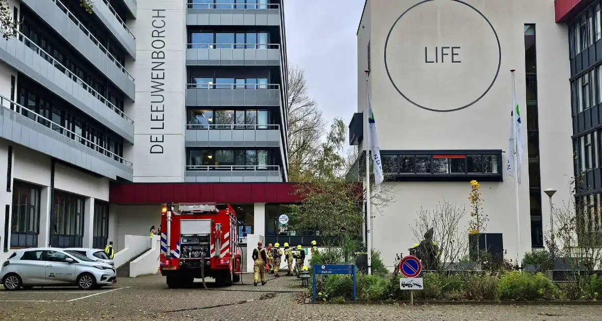 Brand in fietskelder van campusgebouw