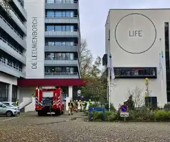 Brand in fietskelder van campusgebouw